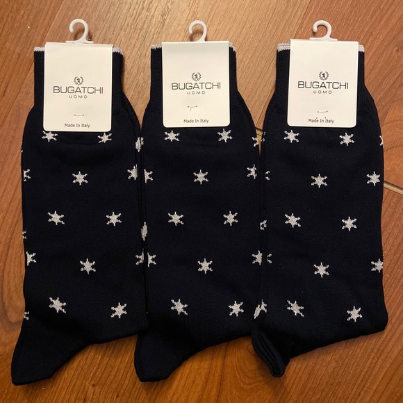 SOLD NWT Bugatchi 3-Pack Men’s Dress Socks - Picture 1 of 4
